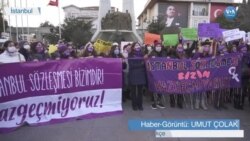 Kadınlar İstanbul Sözleşmesi Kararını Protesto Etti