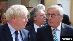 İngiltere Başbakanı Boris Johnson ve AB Komisyonu Başkanı Jean Claude Juncker