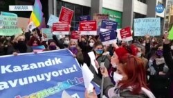 İstanbul Sözleşmesi Kararı Ankara'da Protesto Edildi